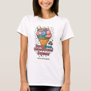 Cute Kawaii Unicorn Ice Cream T-Shirt – Pastel Fan