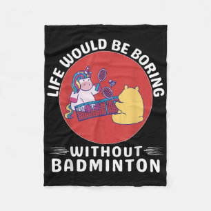 Cute Kawaii Unicorn Life Would Be Boring Without B Fleece Blanket