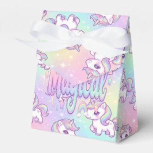 Cute Kawaii Unicorn Pastel Rainbow Magical Favour Box