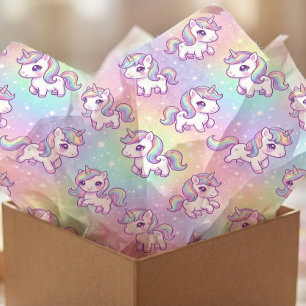 Cute Kawaii Unicorn Pastel Rainbow Magical Tissue Paper