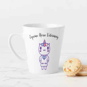 Cute Kawaii Veterinarian Humour Animal Care Funny  Latte Mug