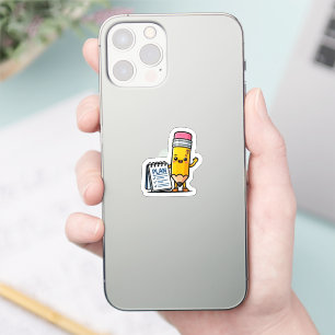Cute Kawaii Yellow Pencil and Plan Notebook Smart