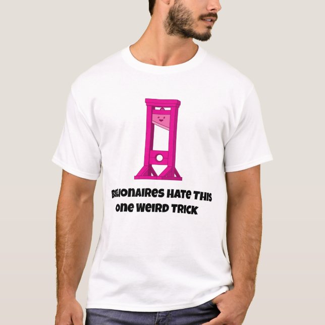 Cute KawaiiPink Guillotine One Weird Trick T-Shirt (Front)