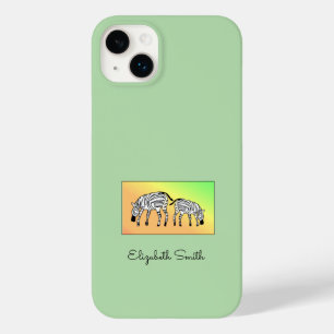 Cute Kenyan Zebras iPhone / iPad case