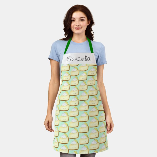 Cute Key Lime Pie Apron (Worn)