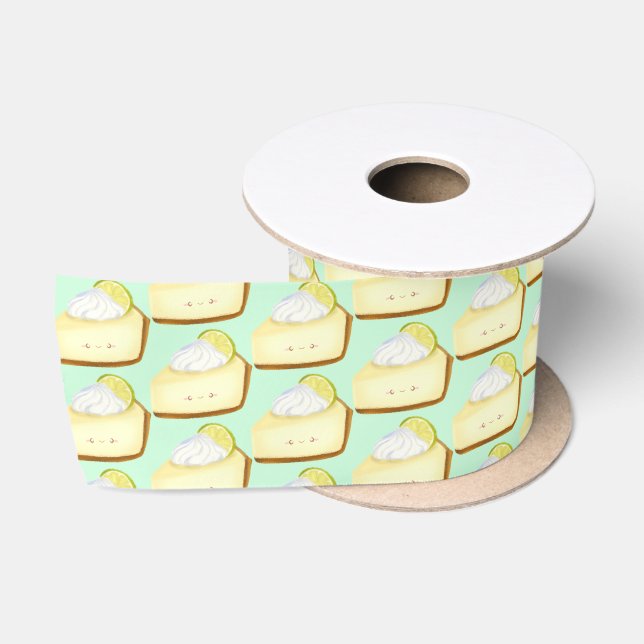 Cute Key Lime Pie Satin Ribbon (Spool)