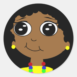 Cute Kid Classic Round Sticker