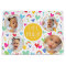 Cute Kids 1st Birthday Rainbow Photo Hearts Yellow