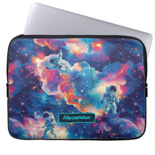 Cute Kids Astronaut Custom Laptop Sleeve