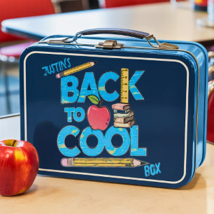 Cute Kid's Back To School  Metal Lunch Box