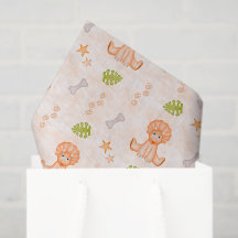 Cute Kids Birthday Orange Dinosaur