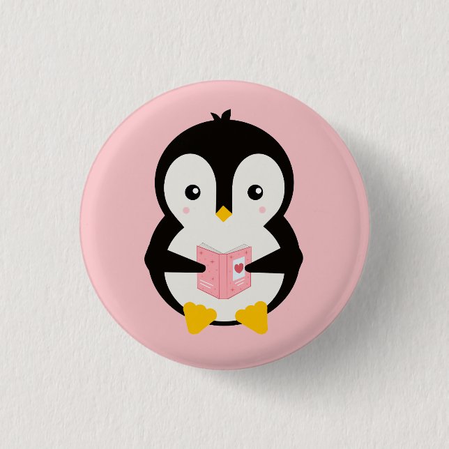 Cute Kid's Book Lover's  3 Cm Round Badge (Front)