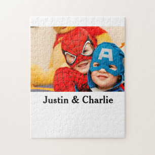 Cute kids boys girls photo family gifts name moder jigsaw puzzle
