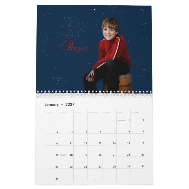 Cute Kids Calendar 2012 (Jan 2027)