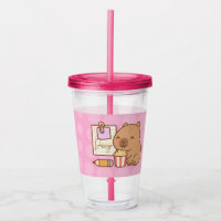 Cute Kids Capybara Popcorn Snack Time