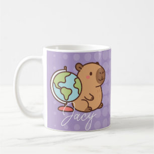 Cute Kids Capybara School Coffee Mug