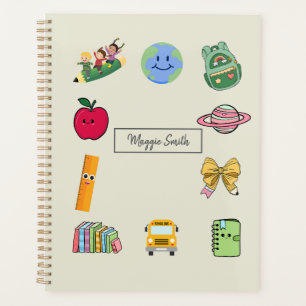 Cute Kids Cartoon School Memories Personalise Planner