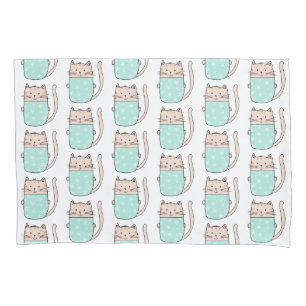 Cute Kids Cat Pattern Pillowcase