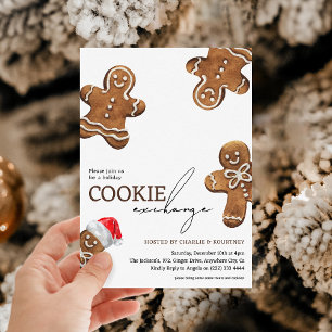 Cute Kids Cookie Exchange Holiday Christmas  Invitation