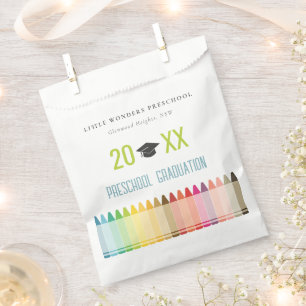 Cute Kids Crayon Fun Rainbow Preschool Graduation Favour Bag