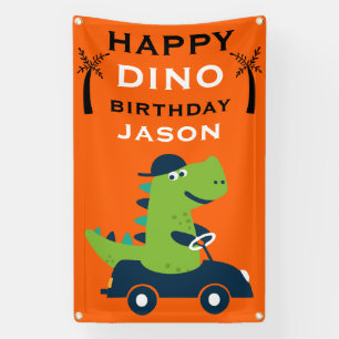 Cute Kids Dinosaur Birthday Party Banner