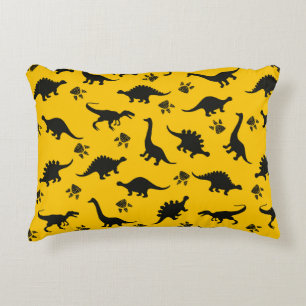 Cute kids dinosaurs pattern Colourful dinosaurs on Decorative Cushion