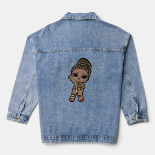 Cute Kids Fashion Delight - Tiger print jumpsuit Denim Jacket