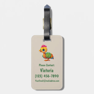 Cute Kids Fun Personalised Colourful Bag Backpack Luggage Tag
