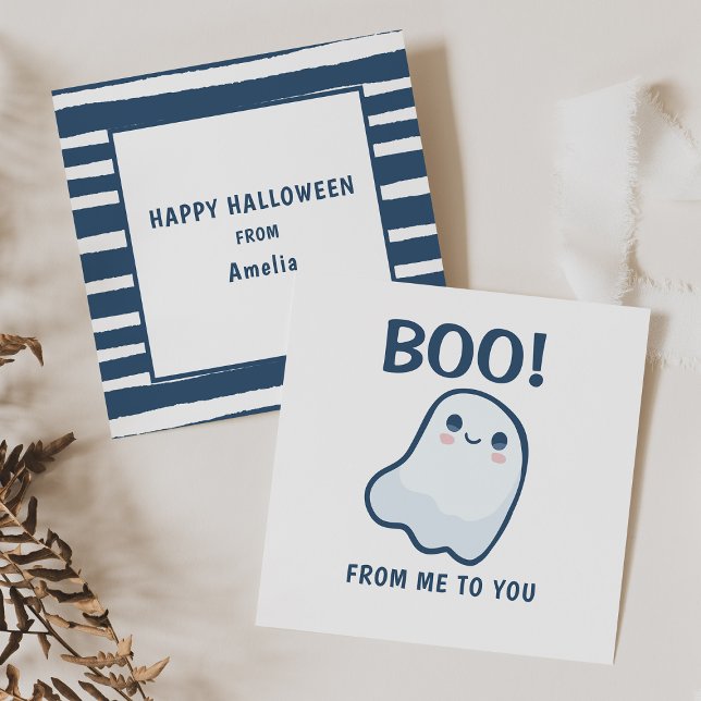 Cute Kids Ghost Halloween Holiday Card (Creator Uploaded)
