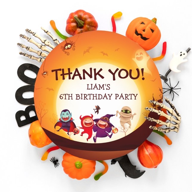 Cute Kids Halloween  Classic Round Sticker (Creator Uploaded)