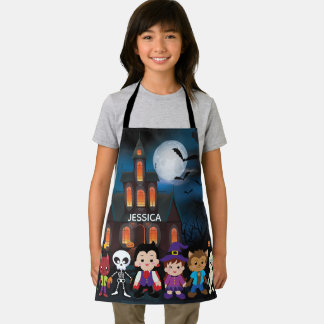 Cute Kids Halloween Costume Party Apron