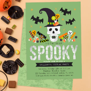 Cute Kids Halloween Costume Party  Invitation