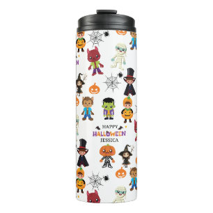 Cute Kids Halloween Costume Party Thermal Tumbler
