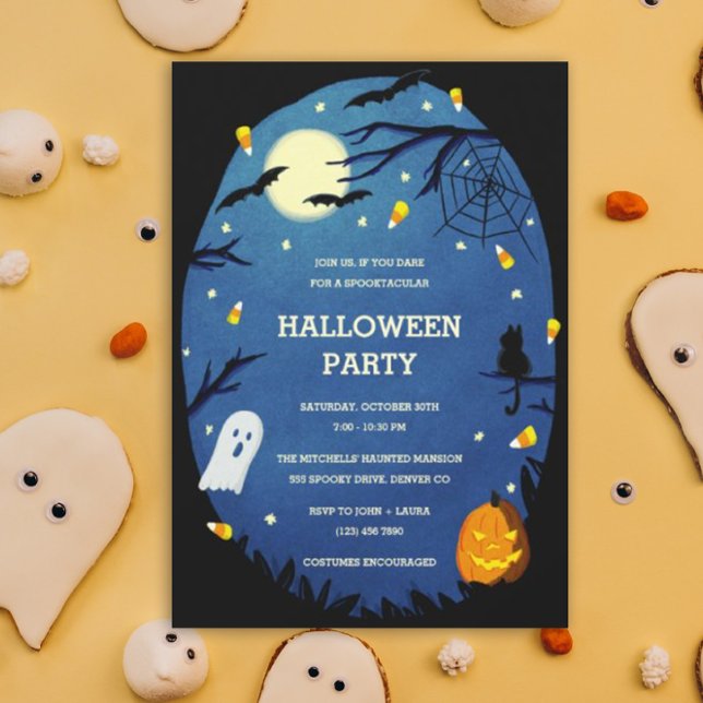 Cute Kids Halloween Party Invitations (Halloween Party Invitation)