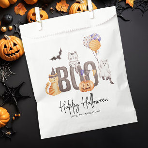 Cute Kid's Happy Halloween Cats Ghosts Pumpkin Boo Favour Bag