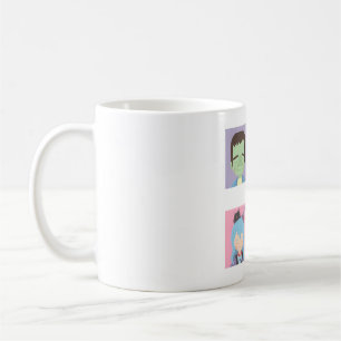Cute Kids Happy Halloween Monsters Coffee Mug