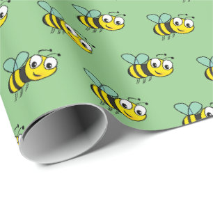 Cute Kids Honey Bumble Bee   Wrapping Paper