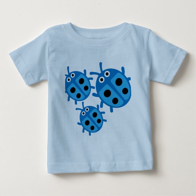 Cute Kids ladybird Family  Baby T-Shirt (Front)