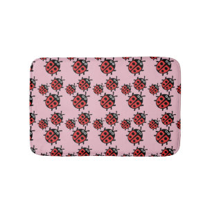 Cute Kids ladybird Family   Bath Mat