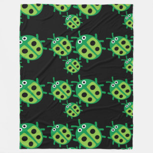Cute Kids ladybird Family Fleece Blanket
