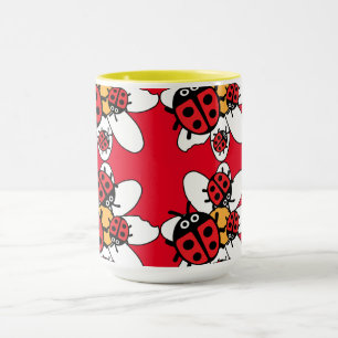 Cute Kids ladybird Family Mug