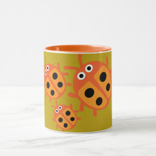 Cute Kids ladybird Family  Mug