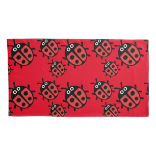 Cute Kids ladybird Family   Pillowcase