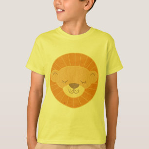 Cute Kids Lion Head T-Shirt
