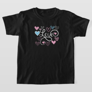 Cute Kids Love typography T-Shirt