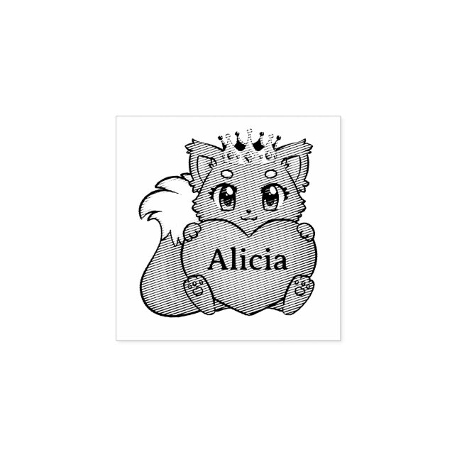 Cute Kids Name Rubber Stamp (Imprint)