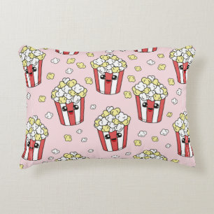 Cute kids pattern Colorful pop corn on the abstrac Decorative Cushion