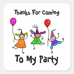 Cute Kids Personalised Birthday Party Favour Seal