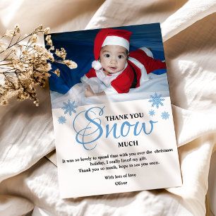 Cute Kids Photo Christmas Thank You Card