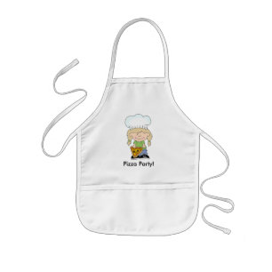 Cute Kids Pizza Party Chef Apron